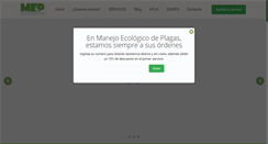 Desktop Screenshot of manejoecologicodeplagas.com