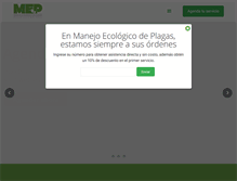 Tablet Screenshot of manejoecologicodeplagas.com